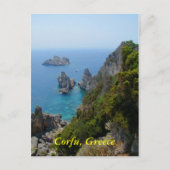Corfu, Griekenland Briefkaart (Voorkant)