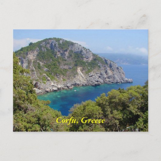Corfu, Griekenland Briefkaart (Voorkant)