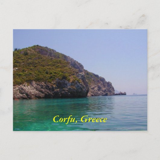 Corfu, Griekenland Briefkaart (Voorkant)
