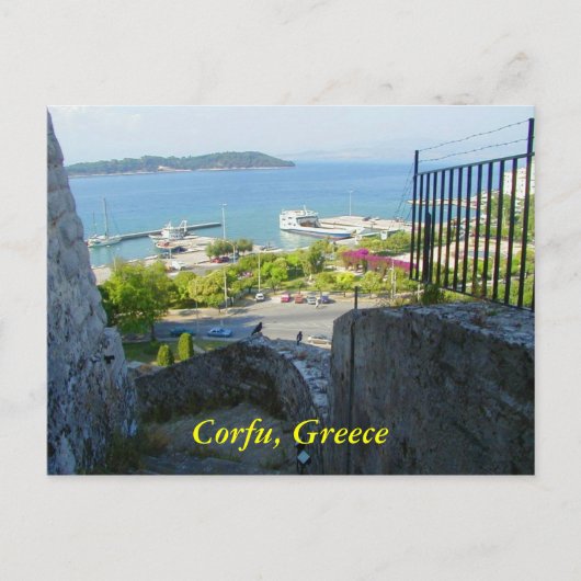 Corfu, Griekenland Briefkaart (Voorkant)