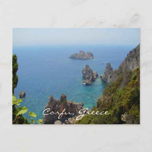 Corfu, Griekenland Briefkaart (Voorkant)