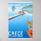 Corfu, Griekenland, Poster voor reizen met reiswie (Voorkant)