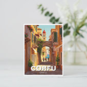 Corfu Griekenland Reizen Briefkaart (Staand voorkant)