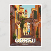 Corfu Griekenland Reizen Briefkaart (Voorkant)
