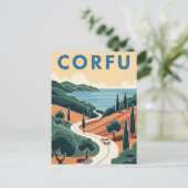 Corfu Griekenland Reizen Briefkaart (Staand voorkant)
