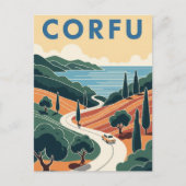 Corfu Griekenland Reizen Briefkaart (Voorkant)