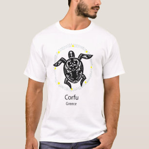 Corfu Griekenland - Tribale schildpad T-shirt