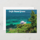 Corfu Island Griekenland Briefkaart (Voorkant / Achterkant)