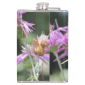 Corfu Lila wilde bloemen Heupfles (Achterkant)