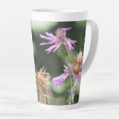 Corfu Lila wilde bloemen Latte Mok (Rechterhoek)