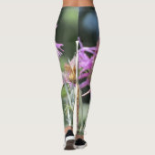Corfu Lila wilde bloemen Leggings (Achterkant)