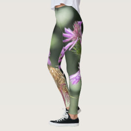 Corfu Lila wilde bloemen Leggings