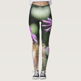 Corfu Lila wilde bloemen Leggings