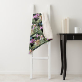 Corfu Lila wilde bloemen Sherpa Deken