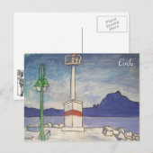 Corfu oud fort briefkaart (Voorkant / Achterkant)