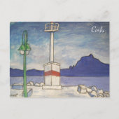 Corfu oud fort briefkaart (Voorkant)