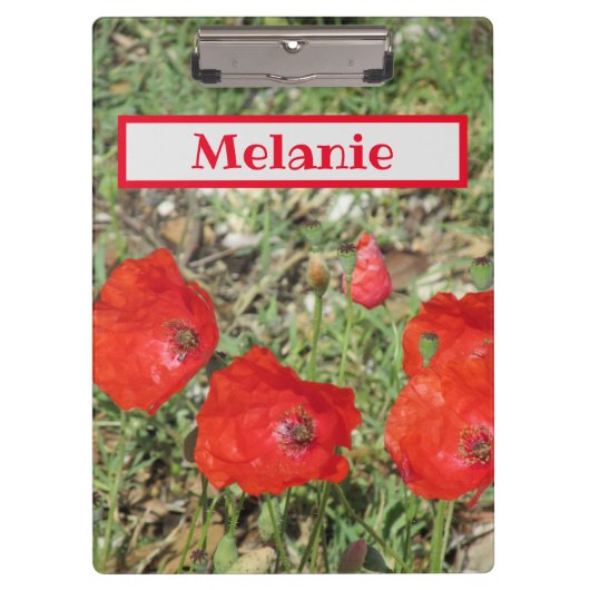 Corfu Red Poppies Klembord (Voorkant)
