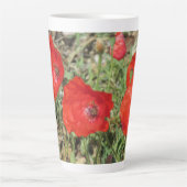 Corfu Red Poppies Latte Mok (Voorkant)