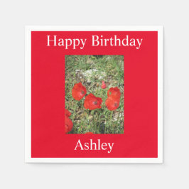 Corfu Red Poppies Servet