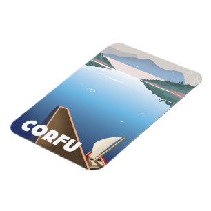 Corfu Reisposter Magneet