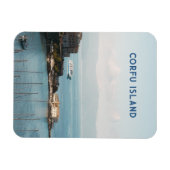 Corfu Stad Haven Uitzicht, Reizen Magneet (Horizontaal)