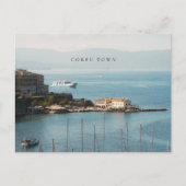 Corfu Stad Havengezicht (horizontaal) Briefkaart (Voorkant)
