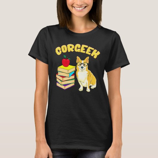 Corgeek Corgi grap T-shirt (Voorkant)