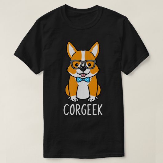 Corgeek Cute Corgi Dog T-Shirt (Design voorkant)