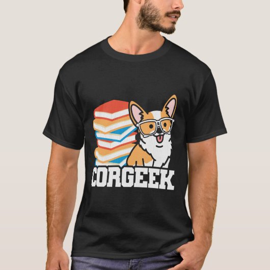 Corgeek Funny Corgi Eigenaar T-shirt (Voorkant)