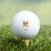 'Corgeek' Schattige Corgi Met Bril Speelse Pret Golfballen (Insitu Shirt)