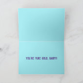 Corgi aan het einde van de regenboog bedankkaart (Binnen)