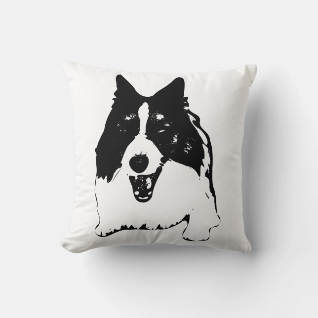 Corgi-accent voor banken kussen (Voorkant)