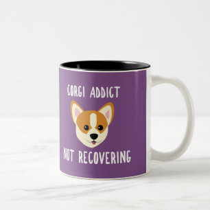 Corgi Addict niet terugvorderen Tweekleurige Koffiemok