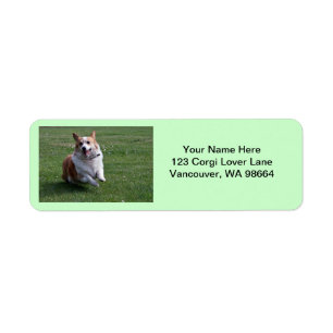 Corgi-Adresetiketten Etiket