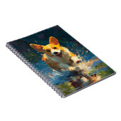 Corgi Adventure Splash Notitieboek (Rechterzijde)