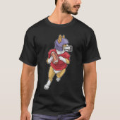Corgi American Football Sports T-shirt (Voorkant)
