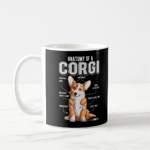 Corgi Anatomy Funny Dog Koffiemok