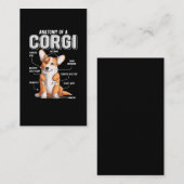 Corgi Anatomy Funny Dog Visitekaartje (Voorkant / Achterkant)