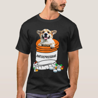 Corgi Antidepressiva T Anti-depressiva Cute Dog T-shirt