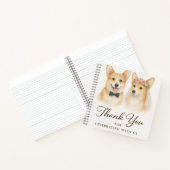 Corgi Aquarel Trouw Dank je Notitieboek (Binnen)