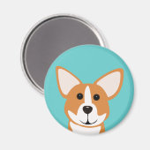 Corgi Art Magnet (Voorkant / Achterkant)