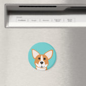 Corgi Art Magnet (Insitu (Vaatwasser))