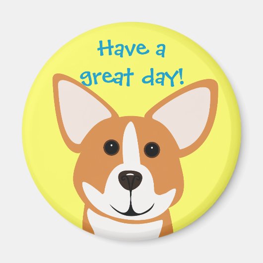 Corgi Art Magnet Groet (Voorkant)