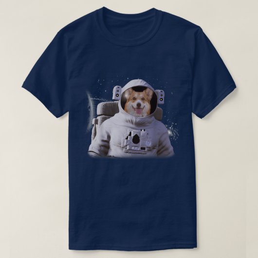 Corgi Astronaut Dog Deep In Space Cosmic T-shirt (Design voorkant)