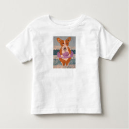 Corgi at the Beach T-Shirt