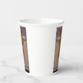 Corgi at window Paper Cups Papieren Bekers (Links)