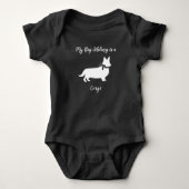 Corgi Baby shower Dog Romper (Voorkant)