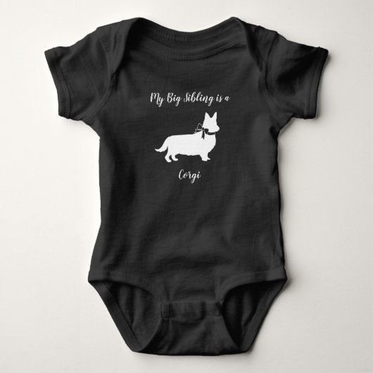 Corgi Baby shower Dog Romper (Voorkant)