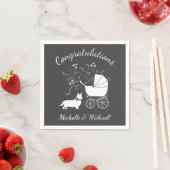 Corgi Baby shower Dog Servet (Insitu)