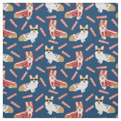 corgi bacon hond navy stof (Swatch)